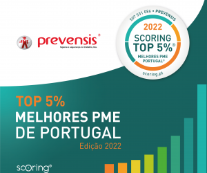 Prevensis recebe a Certificação “TOP 5% MELHORES PME”